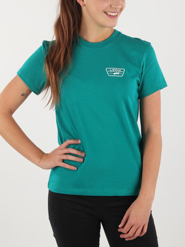 Tričko Vans Wm Full Patch Crew T Quetzal Zelená
