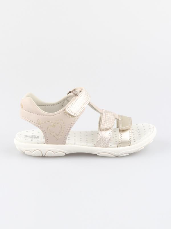 Sandály Geox Jr Sandal Cuore Hnědá