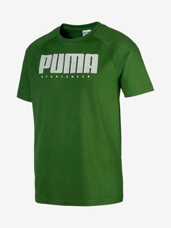 Tričko Puma Athletics Tee Zelená