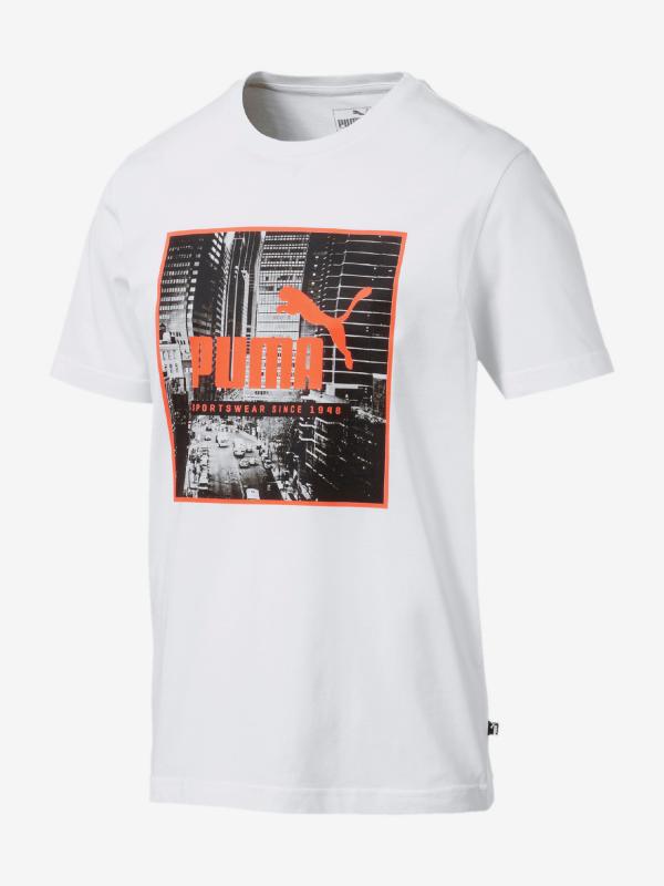 Tričko Puma Photo Street Tee Bílá
