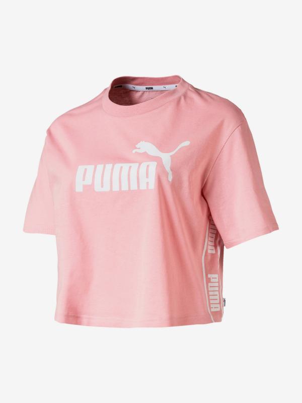 Tričko Puma Amplified Cropped Tee Růžová