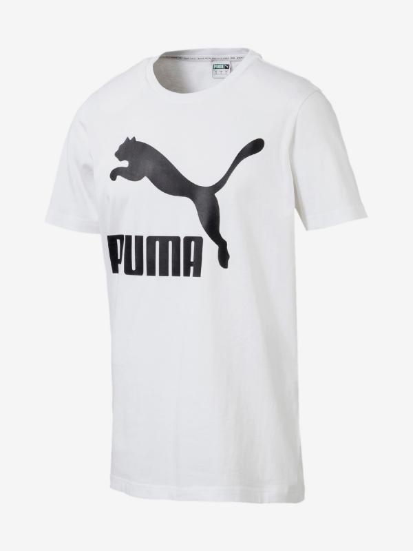 Tričko Puma Classics Logo Tee Bílá