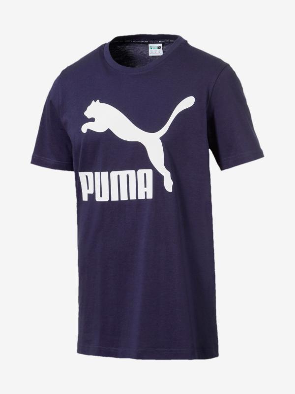 Tričko Puma Classics Logo Tee Modrá