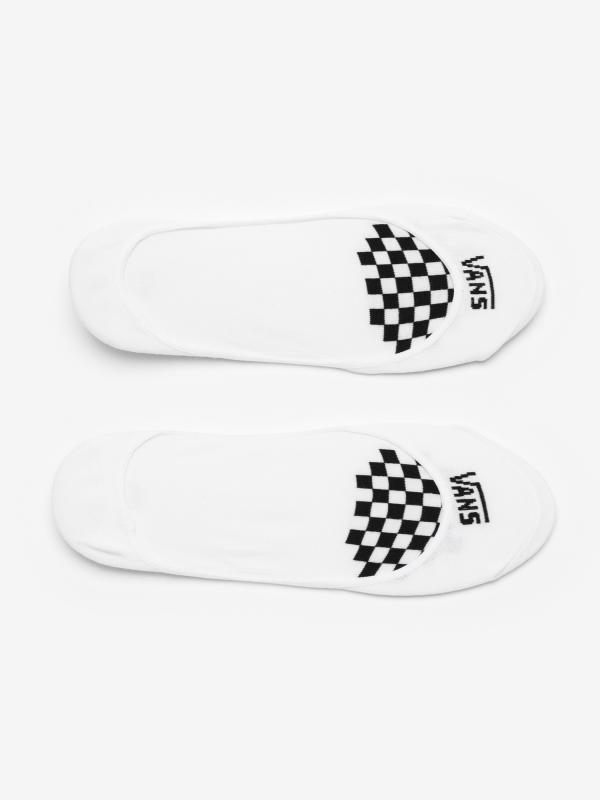 Ponožky Vans Wm Girly No Show 6.5 White/Black Bílá