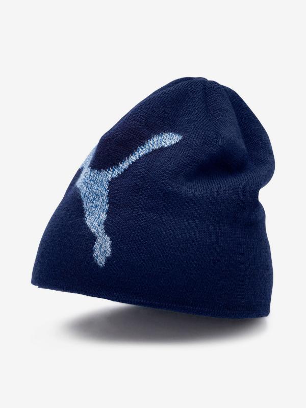 Čepice Puma Ess Logo Beanie Modrá