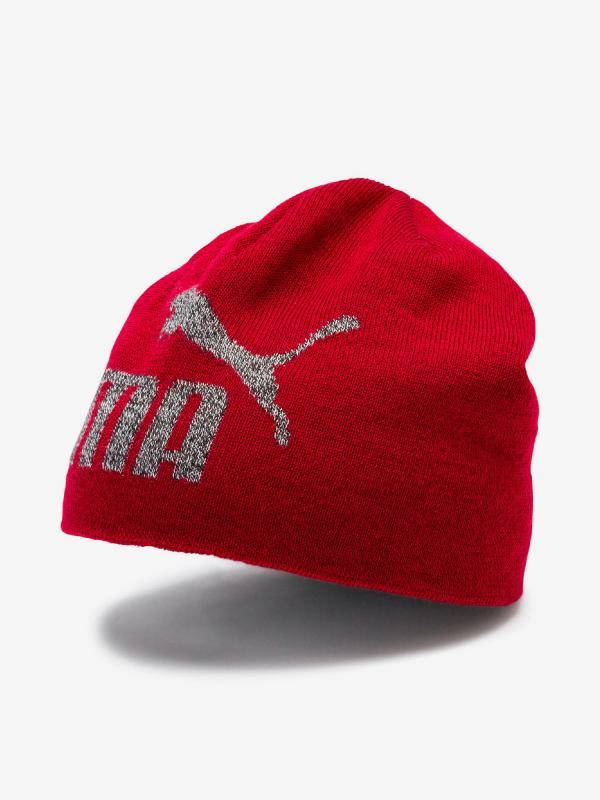 Čepice Puma Ess Logo Beanie Červená