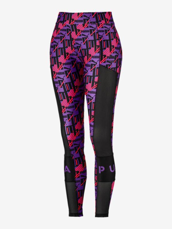 Legíny Puma Xtg Legging Aop Fialová