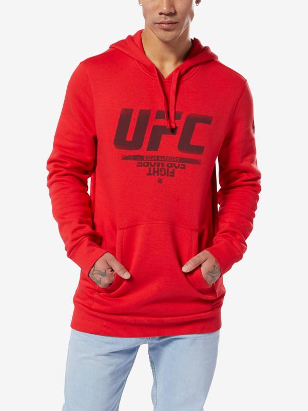Mikina Reebok Ufc Fg Pullover Hoodie Červená