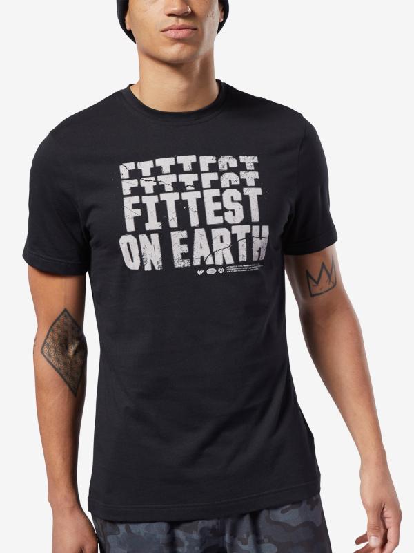 Tričko Reebok RC Fittest on Earth Tee Černá