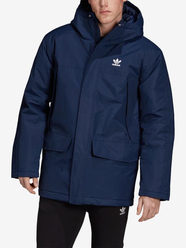 Bunda adidas Originals Parka Padde Modrá