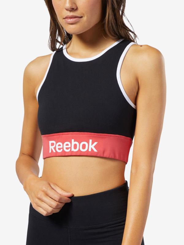 Podprsenka Reebok Linear Logo Cotton Bra Černá