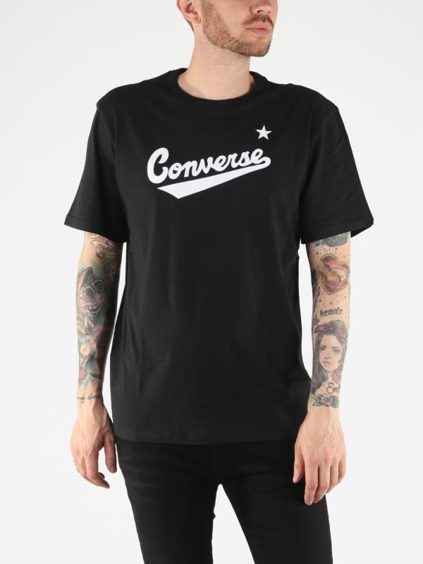 Tričko Converse Center Front Logo Tee Černá