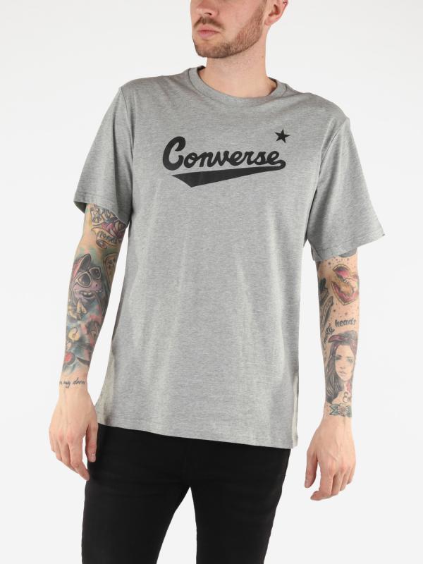 Tričko Converse Center Front Logo Tee Šedá