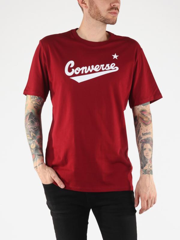 Tričko Converse Center Front Logo Tee Červená