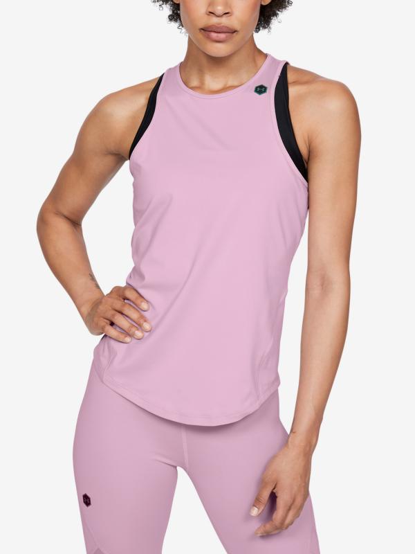 Tílko Under Armour Rush Tank-Pnk Růžová