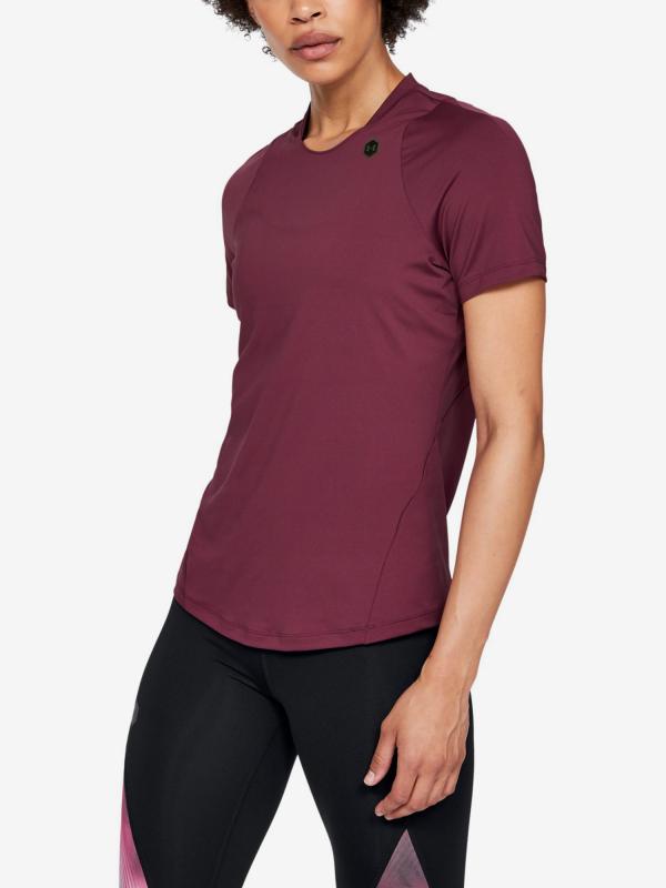 Tričko Under Armour Rush Short Sleeve-Ppl Fialová