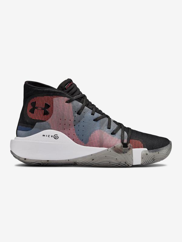 Boty Under Armour Spawn Mid-Blk Barevná