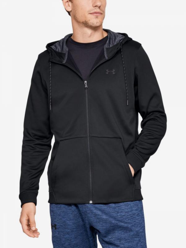 Mikina Under Armour Fleece Fz Hoodie-Blk Černá