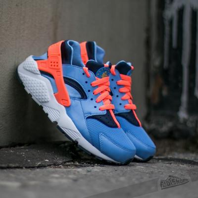 Nike Huarache Run (GS) Chalk Blue/ Bright Mango- Obsdn- Cnry
