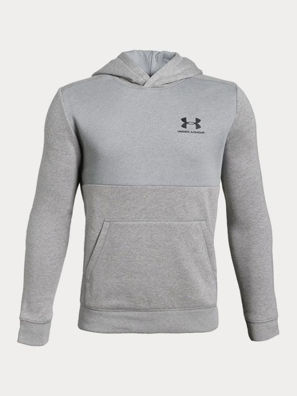 Mikina Under Armour Eu Cotton Fleece Hoody Šedá