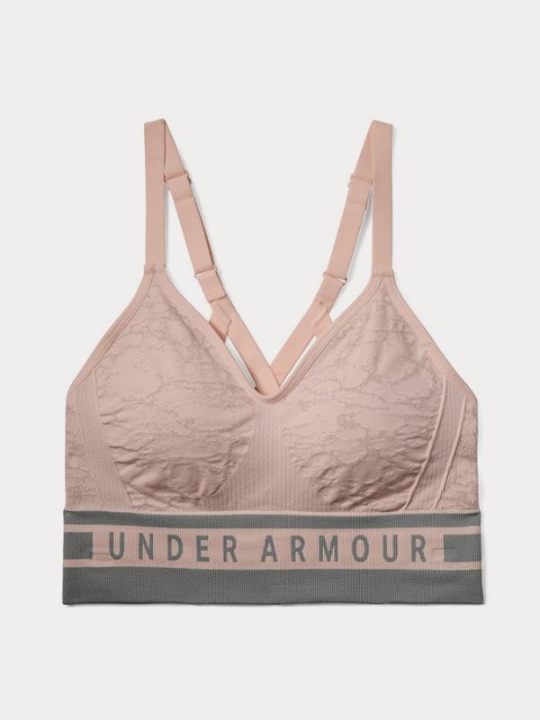 Podprsenka Under Armour Vanish Seamless Longline Jacqrd Bra Béžová