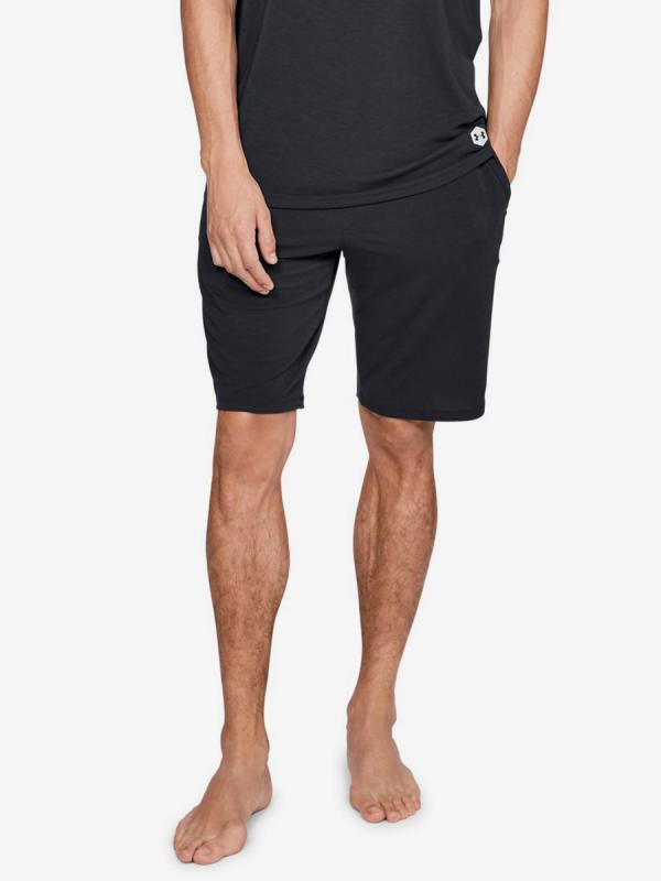 Kraťasy Under Armour Recovery Sleepwear Short-Blk Černá