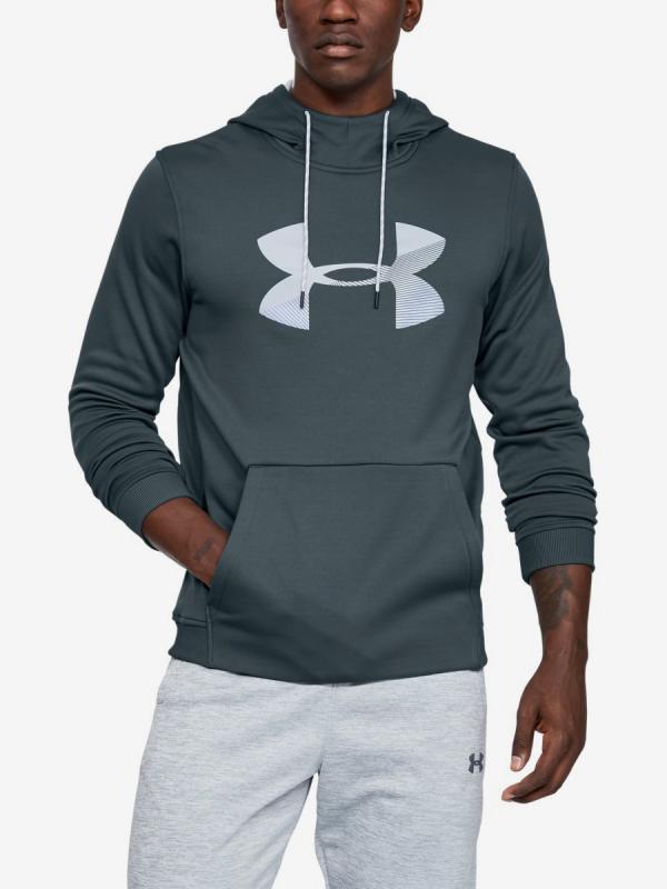 Mikina Under Armour Af Po Hoodie Big Logo Graphic-Gry Šedá