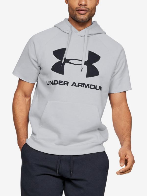 Mikina Under Armour Rival Fleece Logo Ss Hoodie-Gry Šedá