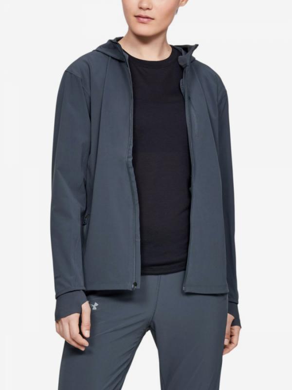 Bunda Under Armour Outrun The Storm Jacket-Gry Šedá
