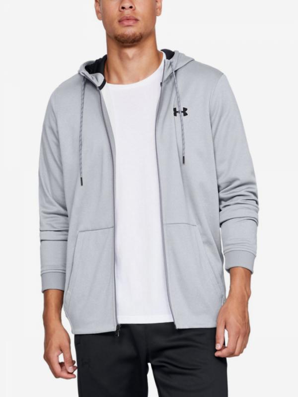 Mikina Under Armour Fleece Fz Hoodie-Gry Šedá