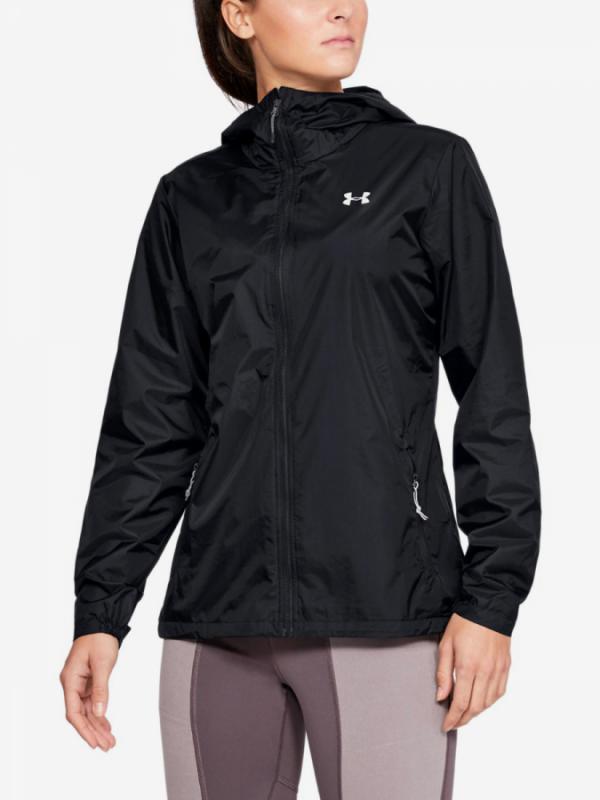 Bunda Under Armour Forefront Rain Jacket-Blk Černá