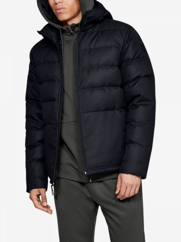 Bunda Under Armour Sportstyle Hooded Down-Blk Černá