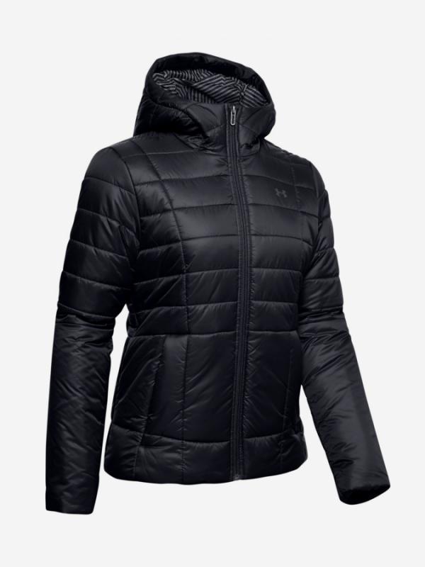 Bunda Under Armour Insulated Hooded Jkt-Blk Černá