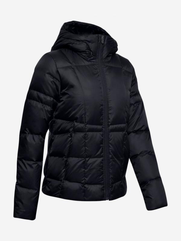 Bunda Under Armour Down Hooded Jkt-Blk Černá
