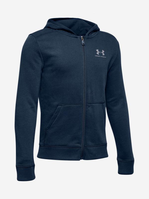 Mikina Under Armour Cotton Fleece Full Zip-Nvy Modrá