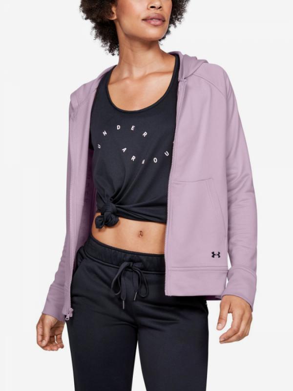 Mikina Under Armour Tech Terry Fz-Pnk Růžová