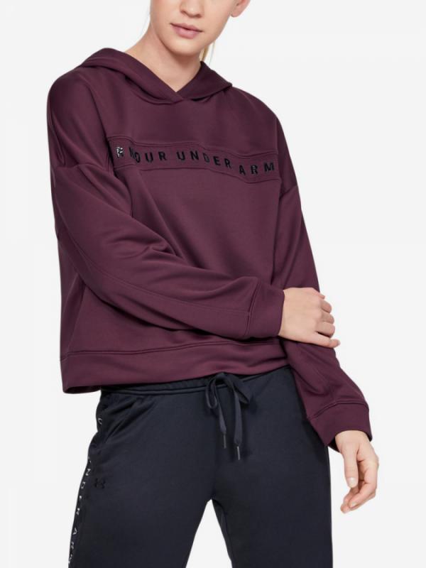 Mikina Under Armour Tech Terry Hoody-Ppl Fialová