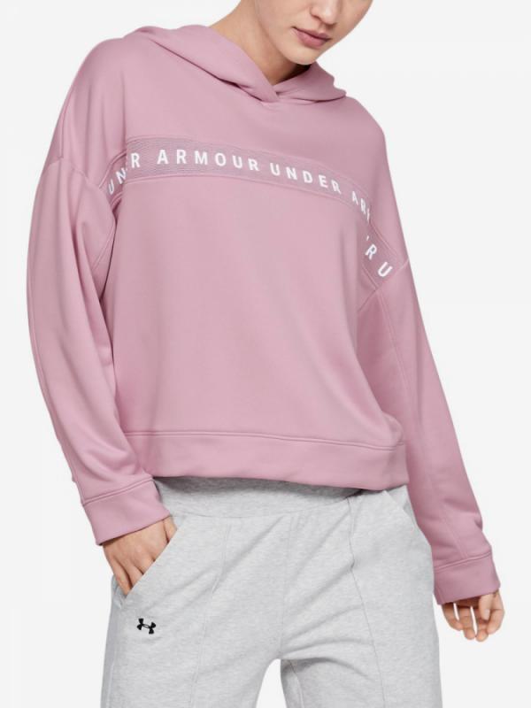 Mikina Under Armour Tech Terry Hoody-Pnk Růžová