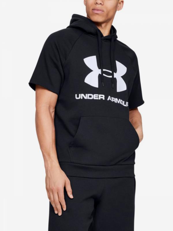 Mikina Under Armour Rival Fleece Logo Ss Hoodie-Blk Černá