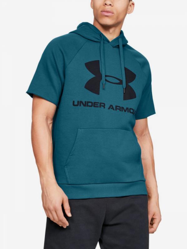 Mikina Under Armour Rival Fleece Logo Ss Hoodie-Grn Modrá