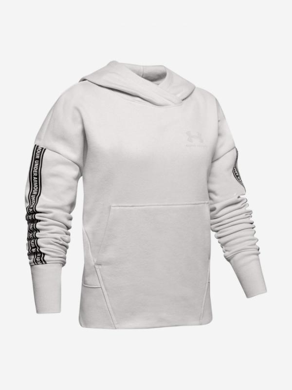 Mikina Under Armour Sportstyle Fleece Hoodie-Wht Bílá