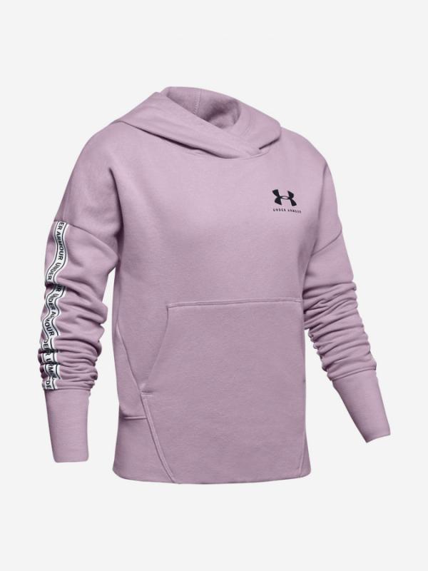 Mikina Under Armour Sportstyle Fleece Hoodie-Pnk Růžová