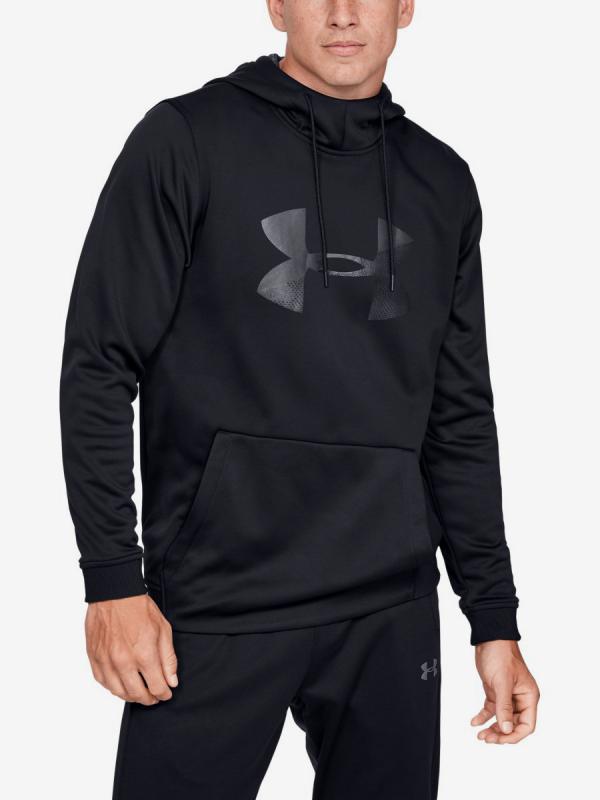 Mikina Under Armour AF PO Hoodie Big Logo Graphic-BLK Černá