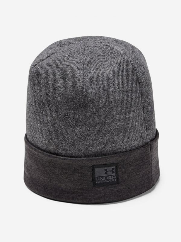 Čepice Under Armour Men\'S Cgi Fleece Beanie -Blk Šedá