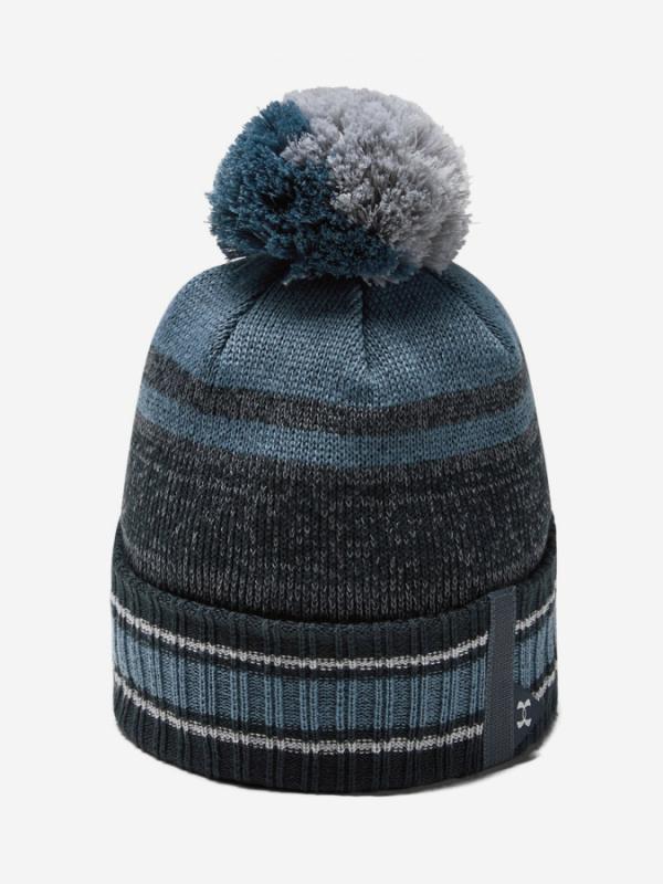 Čepice Under Armour Men\'S Pom Beanie -Gry Modrá