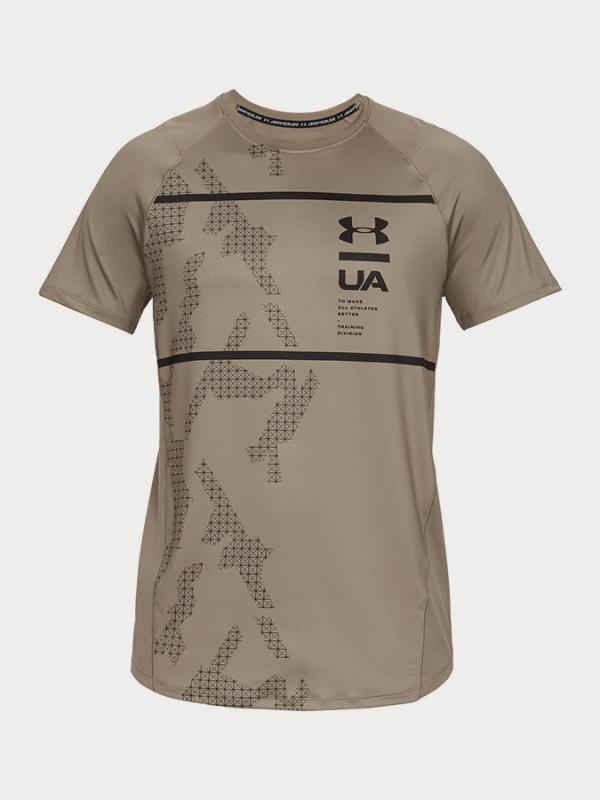 Tričko Under Armour Mk1 Ss Q2 Printed Hnědá