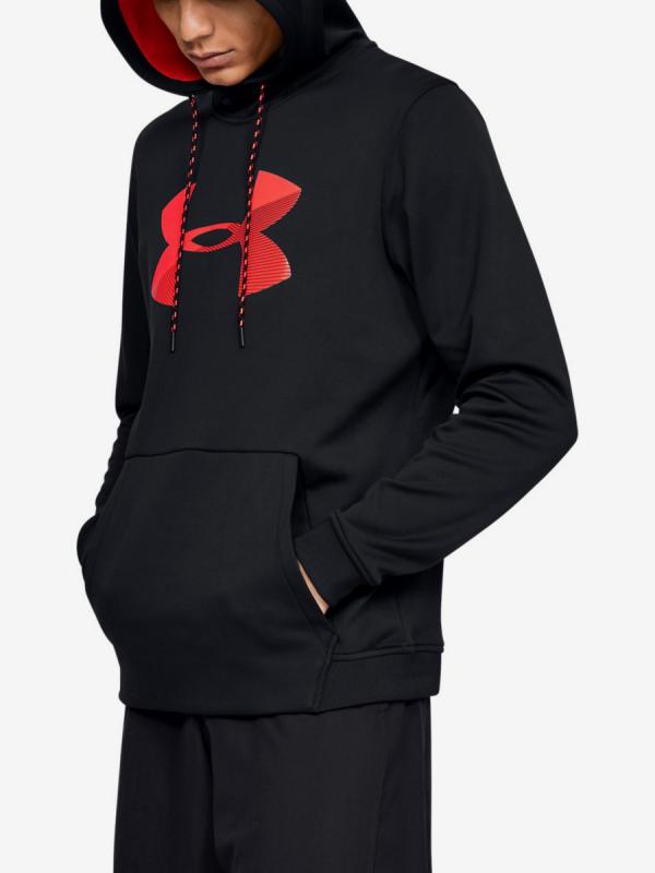 Mikina Under Armour AF PO Hoodie Big Logo Graphic-BLK Černá