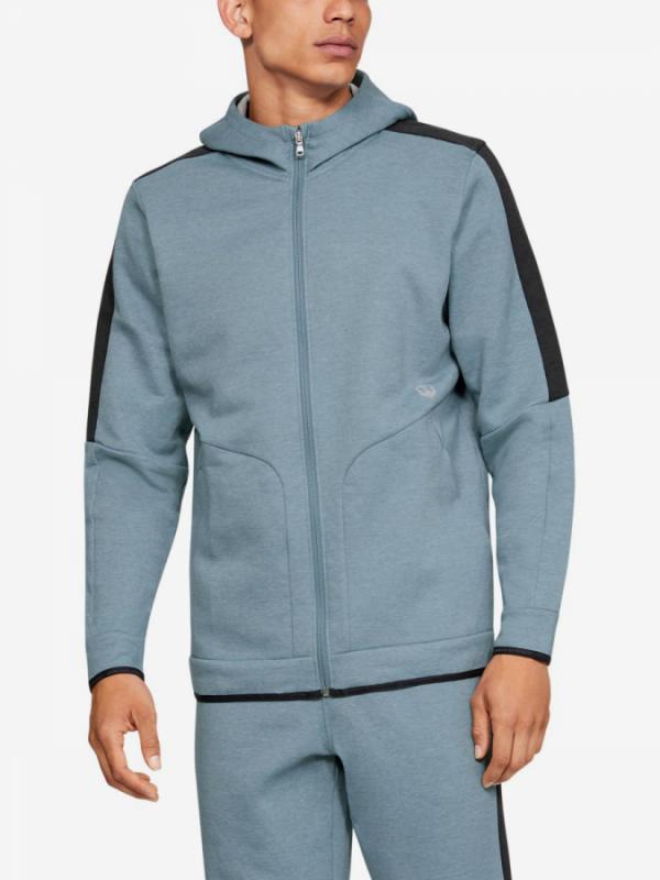 Bunda Under Armour Athlete Recovery Fleece Full Zip-Gry Modrá