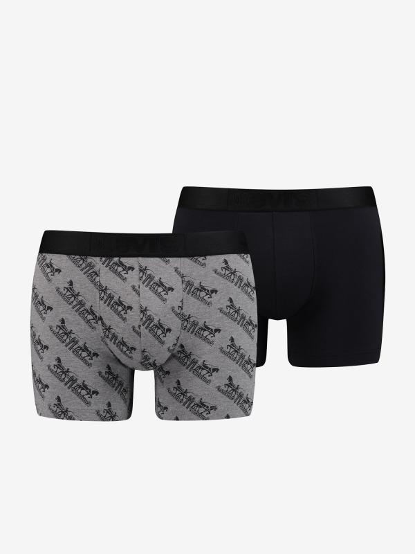 Boxerky LEVI'S 2 Horse Pull Boxer Brief 2 Pack Barevná