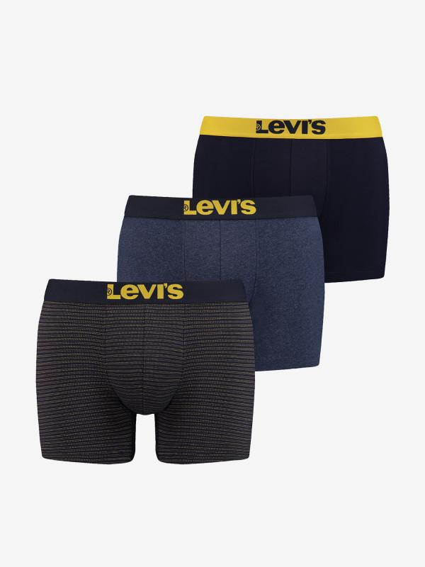 Boxerky LEVI'S Birdfeet Giftbox 3 Pack Barevná